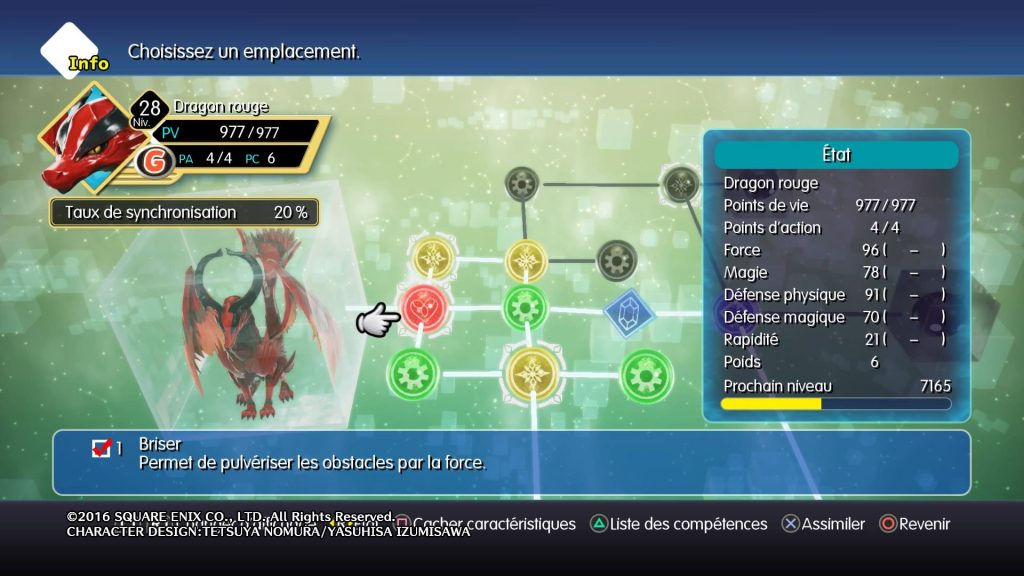 World Of Final Fantasy - Dragon Rouge : compétence Briser