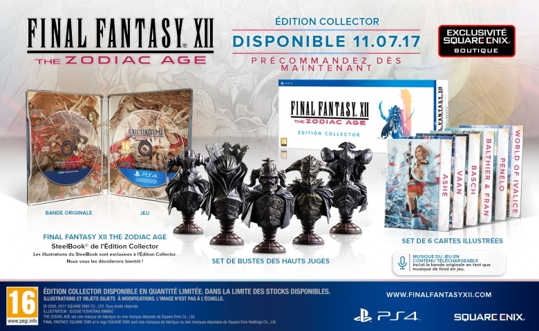 Edition collector de ff12 the zodiac age