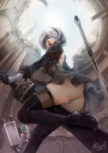 NieR automata - 2B hot fanart