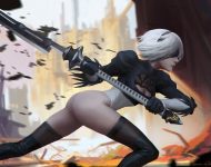 NieR Automata Fanart 2B sexy