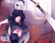 NieR Automata Fanart 2B sexy