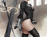 NieR Automata Fanart 2B sexy