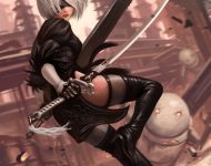 NieR Automata Fanart 2B sexy